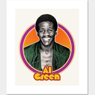 Al Green / Retro Aesthetic 70s Style Fan Design Posters and Art